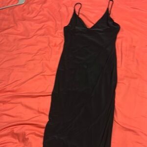 Elegant Black Slip Dress